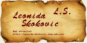 Leonida Skoković vizit kartica